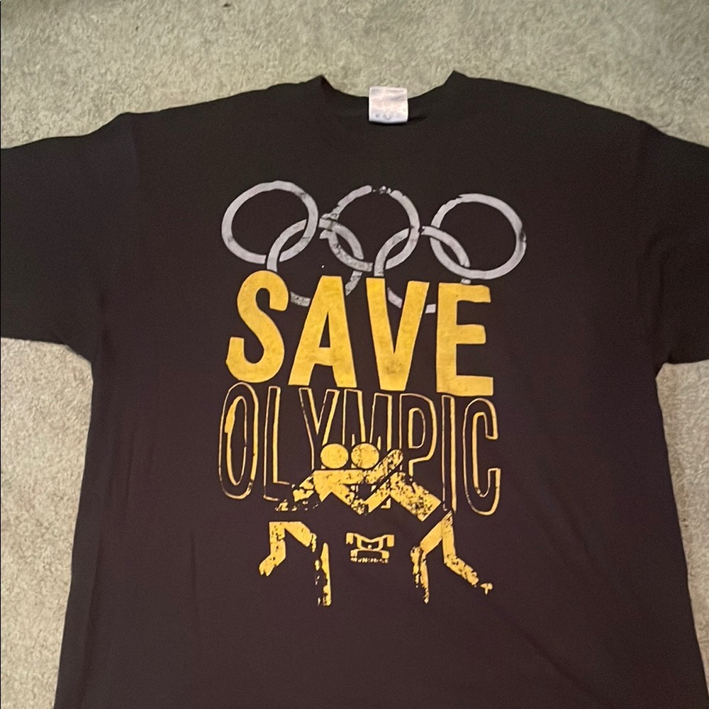 Save Olympic Black T-Shirt